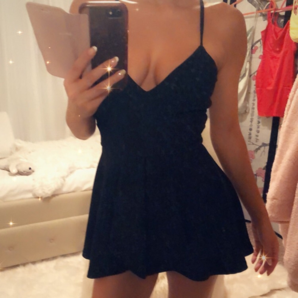 Black Romper Dress